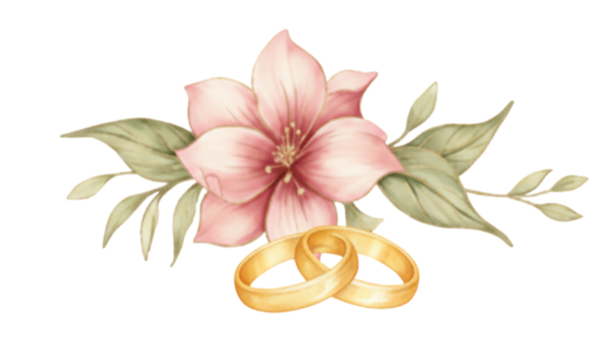 Decorative flowers with rings